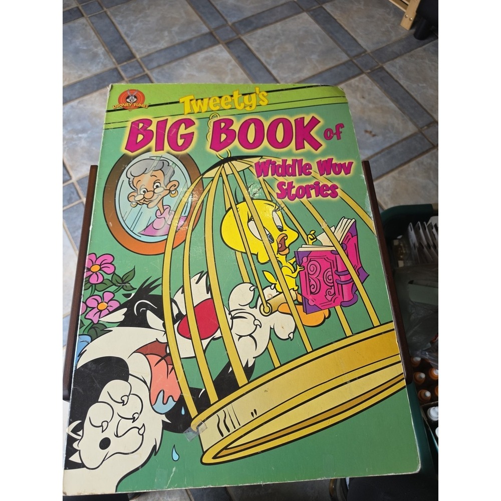 Tweety's Big Book Of Widdle Wuv Stories Bird Sylvester Looney Tunes Pepe Pew L1